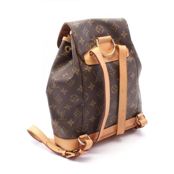 LOUIS VUITTON Brown Monogram Leather Backpack - Picture 3 of 10
